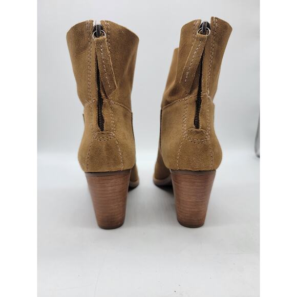 Matisse SOHO Brown Suede Ankle Boots Booties Boho Size 7.5 Trendy Minimalist - Picture 3 of 8